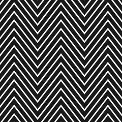 black and white diagonal strips in a zigzag