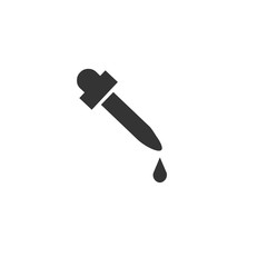 dropper icon vector solid grey