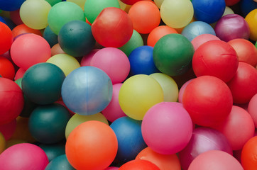 Fototapeta na wymiar children's colored plastic balls for games