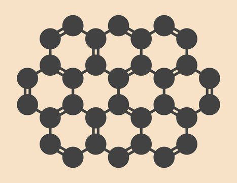 Ovalene hydrocarbon molecule