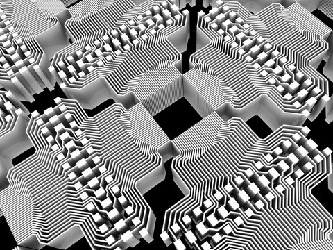 Quantum computer, electronic circuitry