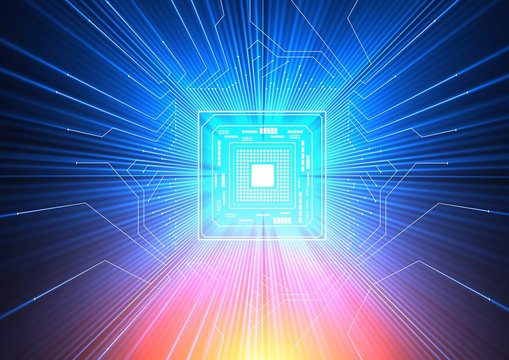 Quantum computer, electronic circuitry