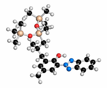 Drometrizole trisiloxane molecule