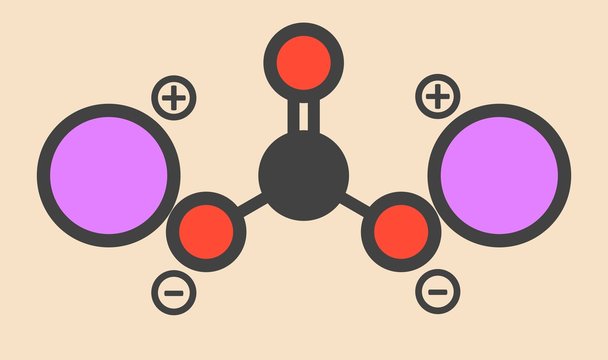 Lithium carbonate molecule