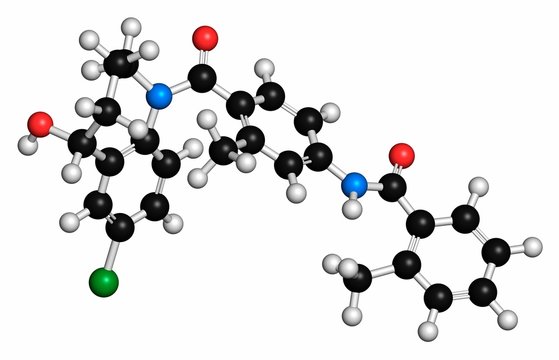 Tolvaptan hyponatremia drug molecule