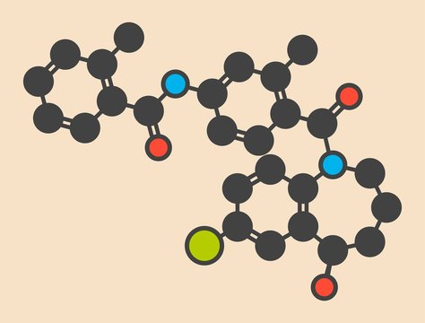 Tolvaptan hyponatremia drug molecule