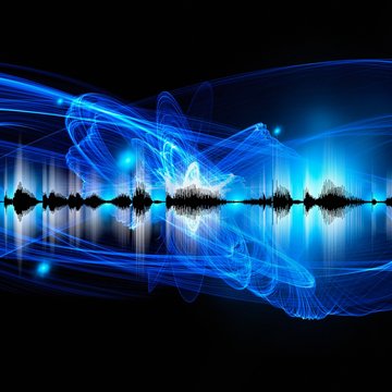 Abstract sound waves