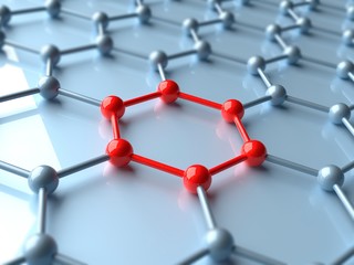Artwork of a Graphene Sheet