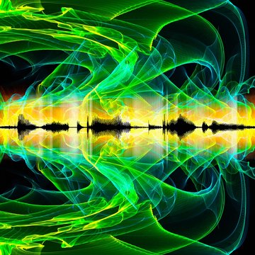 Abstract sound waves