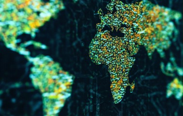 World map, illustration