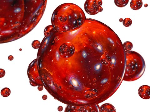 Conceptual image of bubble universes