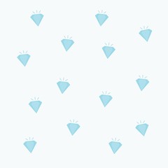 cute seamless vector pattern with diamonds