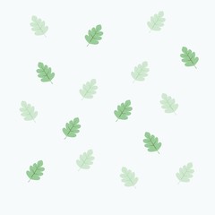 cute seamless vector pattern with leaf