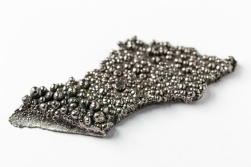 Macrophotograph of high purity cobalt