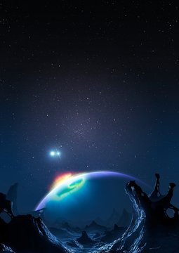 Artwork of Methuselah, the Genesis Planet