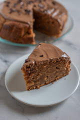 home made sweet chocolate cake