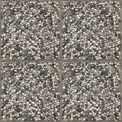 Cobblestone formed from the confluence of tiny pebbles