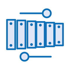 xylophone musical instrument isolated icon