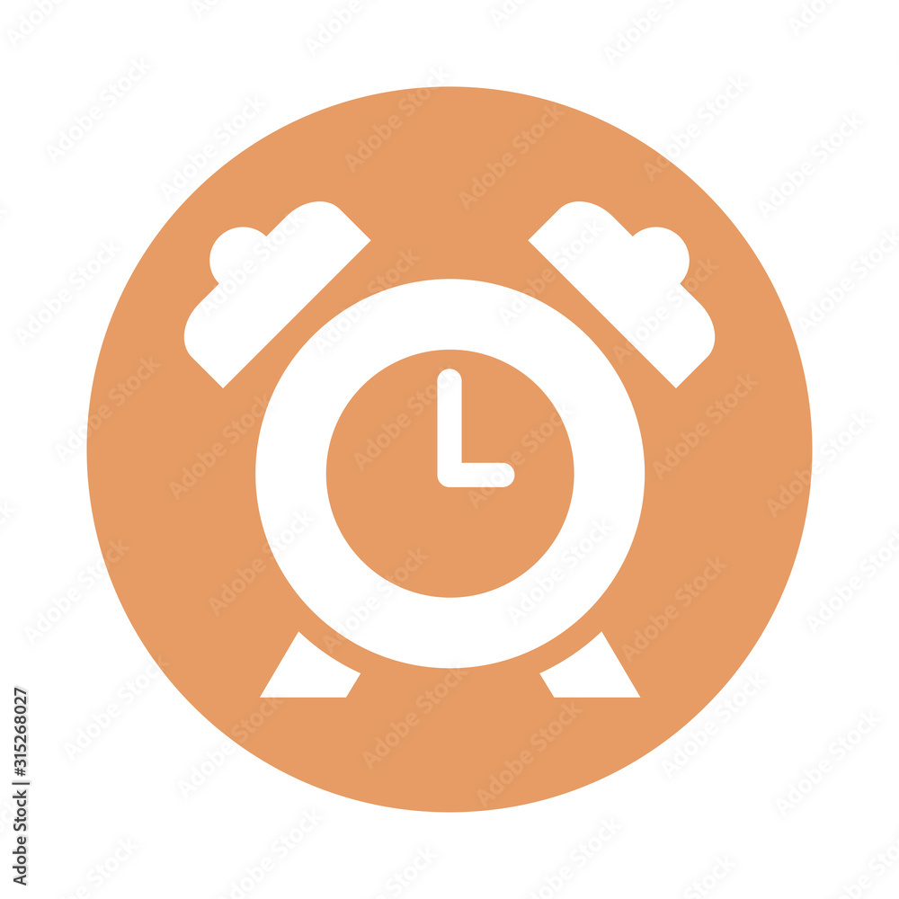 Canvas Prints alarm clock watch isolated icon