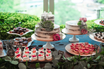 Wedding dessert buffet