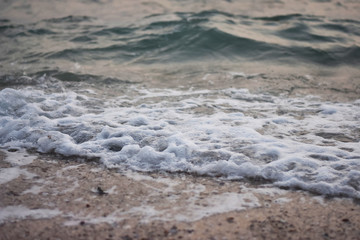 waves on beach