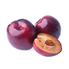 Plum or Sweet Ripe Plum fruit on a background new.