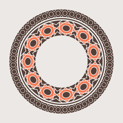 Vector Asian Mandala Frame