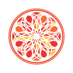 Colorful Mandala Vector Circular Ornament