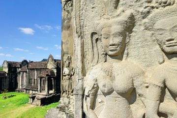 Obraz premium Smile in stone- Cambodia Angkor