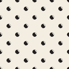 seamless monochrome bubble ball pattern background