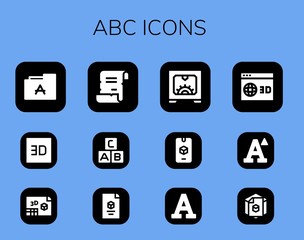 abc icon set