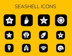seashell icon set