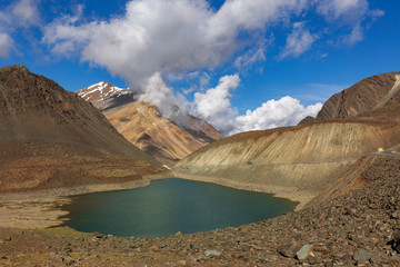 Suraj Tal or Suraj Tal Lake also called Surya taal, is a sacred body of water, literally means the Lake of the Sun God, and lies just below the Bara-lacha-la pass in Himachal pradesh,India