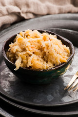 Traditional polish peas with cabbage
