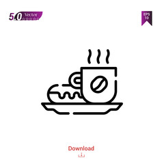 Outline breakfast icon. breakfast icon vector isolated on white background. Graphic design, material-design icons, mobile application, logo, user interface. UI / UX design, EPS 10 format vector
