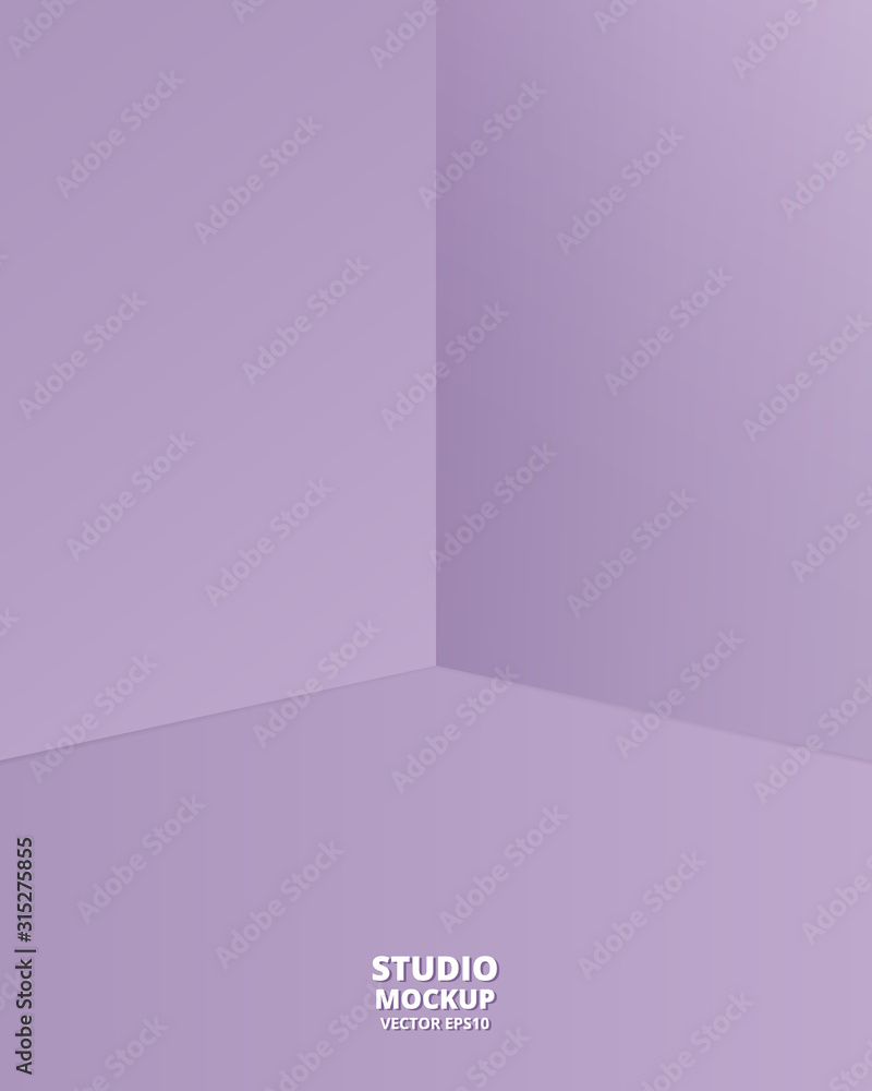 Poster empty studio room background. template for product display with copy space. modern minimal concept. 