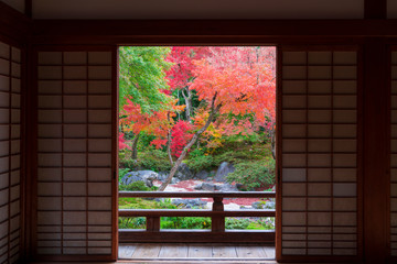 京都　宝筐院（ほうきょういん）の紅葉　