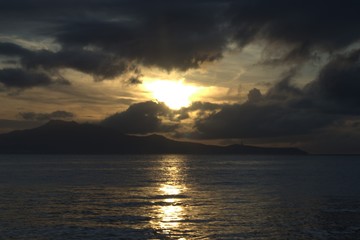 Obraz premium Sunrise at the beach of Mabini Batangas Philippines
