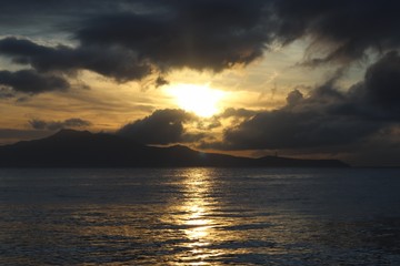 Sunrise at the beach of Mabini Batangas Philippines