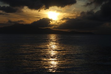 Sunrise at the beach of Mabini Batangas Philippines
