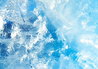 Colorful ice texture