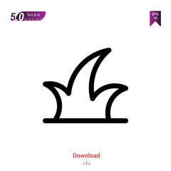 Outline grass icon. grass icon vector isolated on white background. Graphic design, material-design, spring icons, mobile application, logo, user interface. EPS 10 format vector