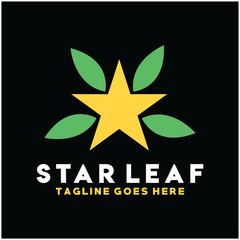Star Leaf Logo Design Inspiration For Business And Company