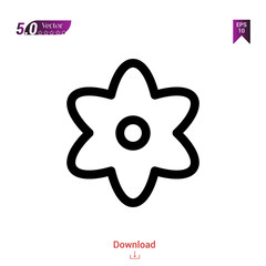 Outline flowers icon. flowers icon vector isolated on white background. Graphic design, material-design, spring icons, mobile application, logo, user interface. EPS 10 format vector