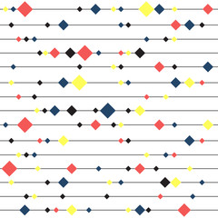 seamless colorful pattern background from square and line