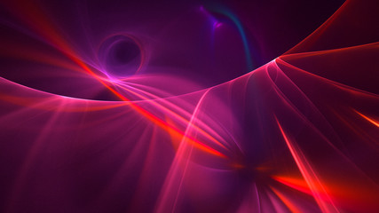 Fractal 3D rendering abstract and shiny background