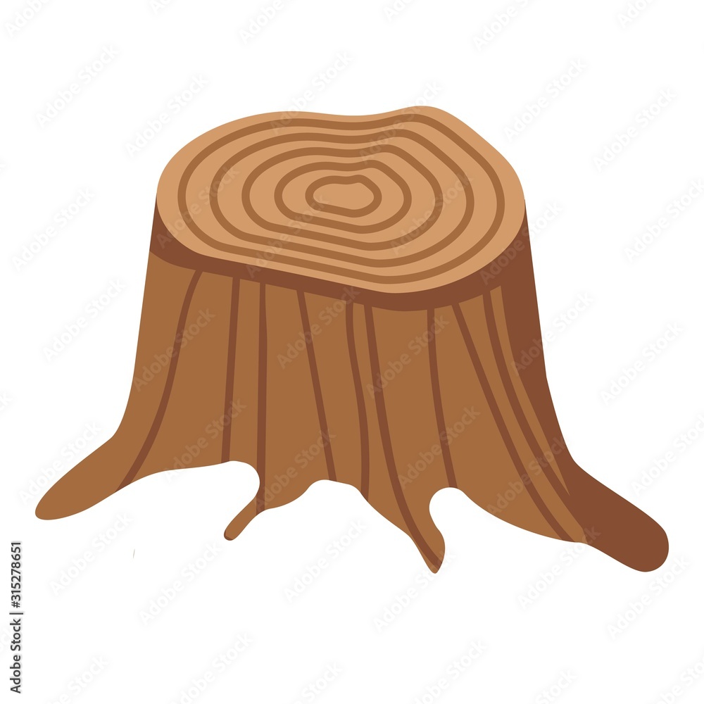 Aufkleber section stump icon. isometric of section stump vector icon for web design isolated on white backgrou