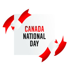 Canada national day poster design illustration