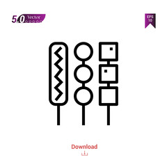 Outline corn icon. corn icon vector isolated on white background. Graphic design, material-design, food icons, mobile application, logo, user interface. EPS 10 format vector