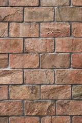 Obraz premium Reddish Brown Brick Texture Pattern Design For Wall Decor and Background
